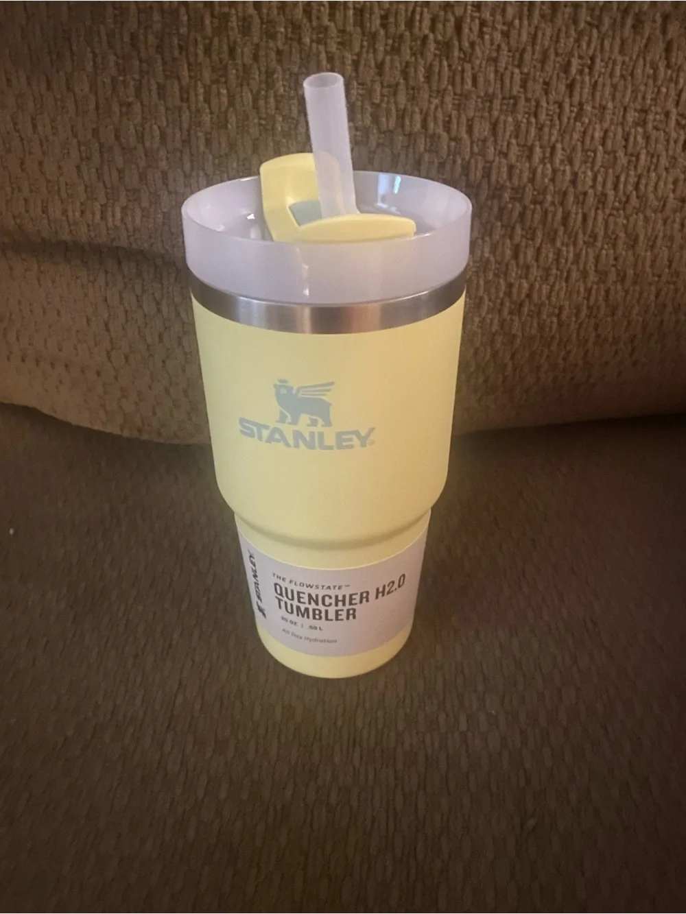 New Stanley Quencher H2.0 Tumbler in Light Yellow